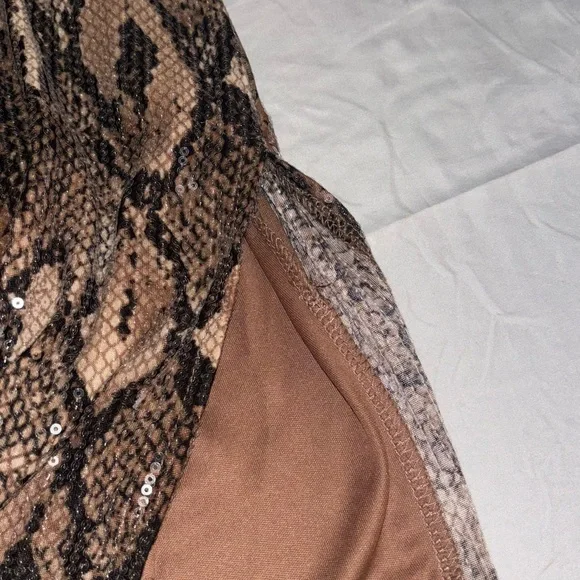 Snake Print Sequin Dress - Picture 4 of 6